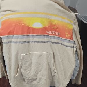 Calvin Klein Cream Textured Fabric